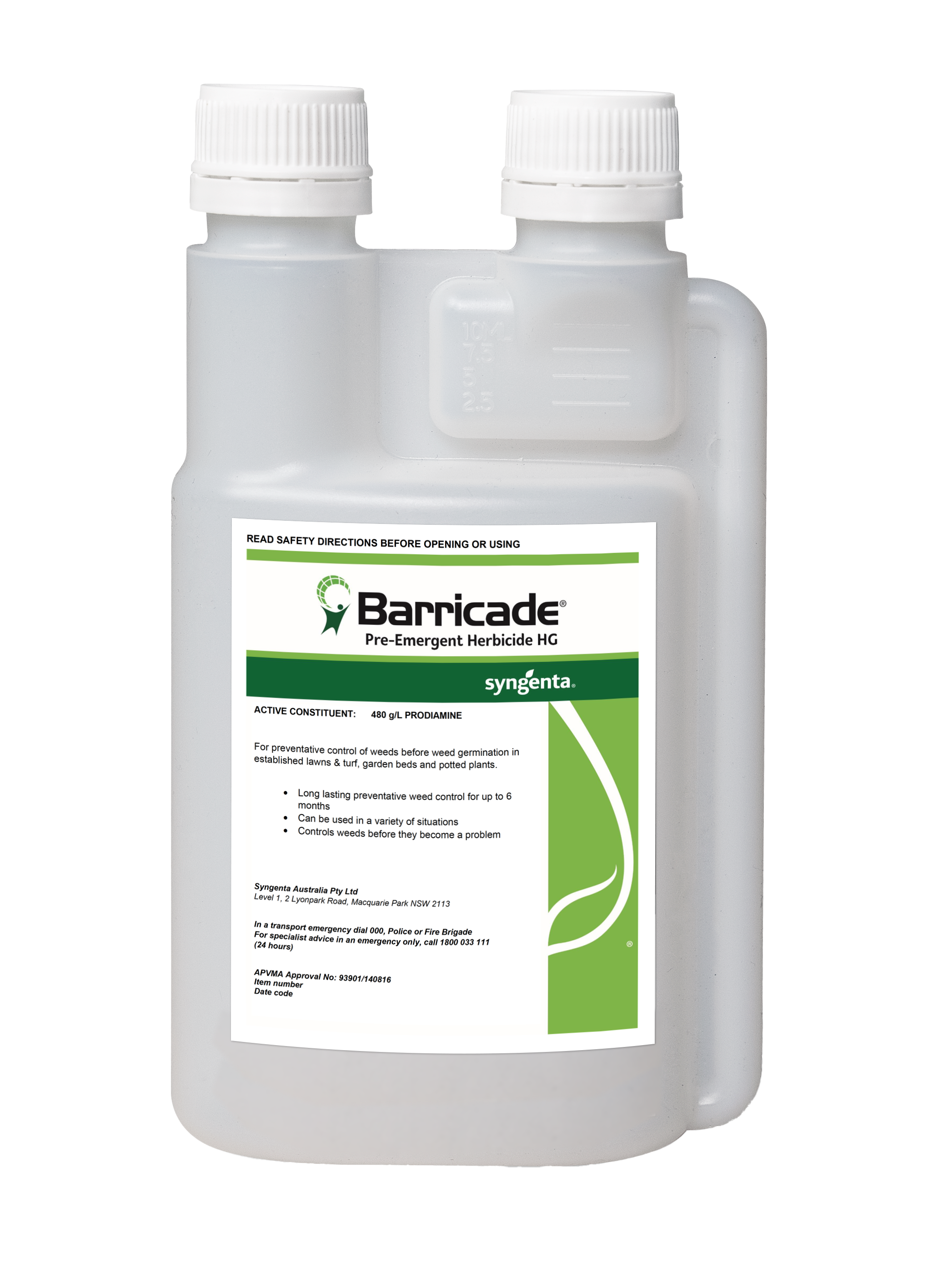 longest lasting herbicide Barricade Pre-Emergent Herbicide 250mL | Syngenta