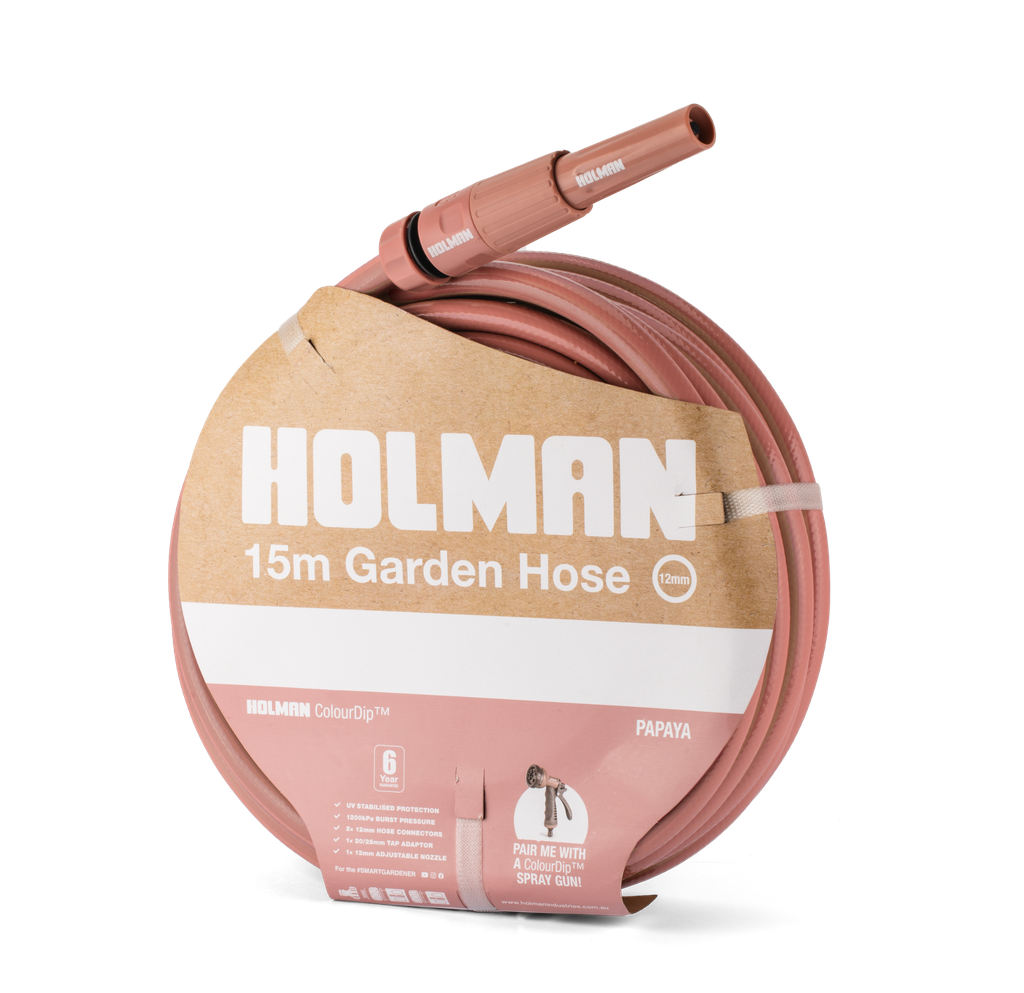 Holman 12mm × 15m ColourDip™ Hose and Nozzle Set
